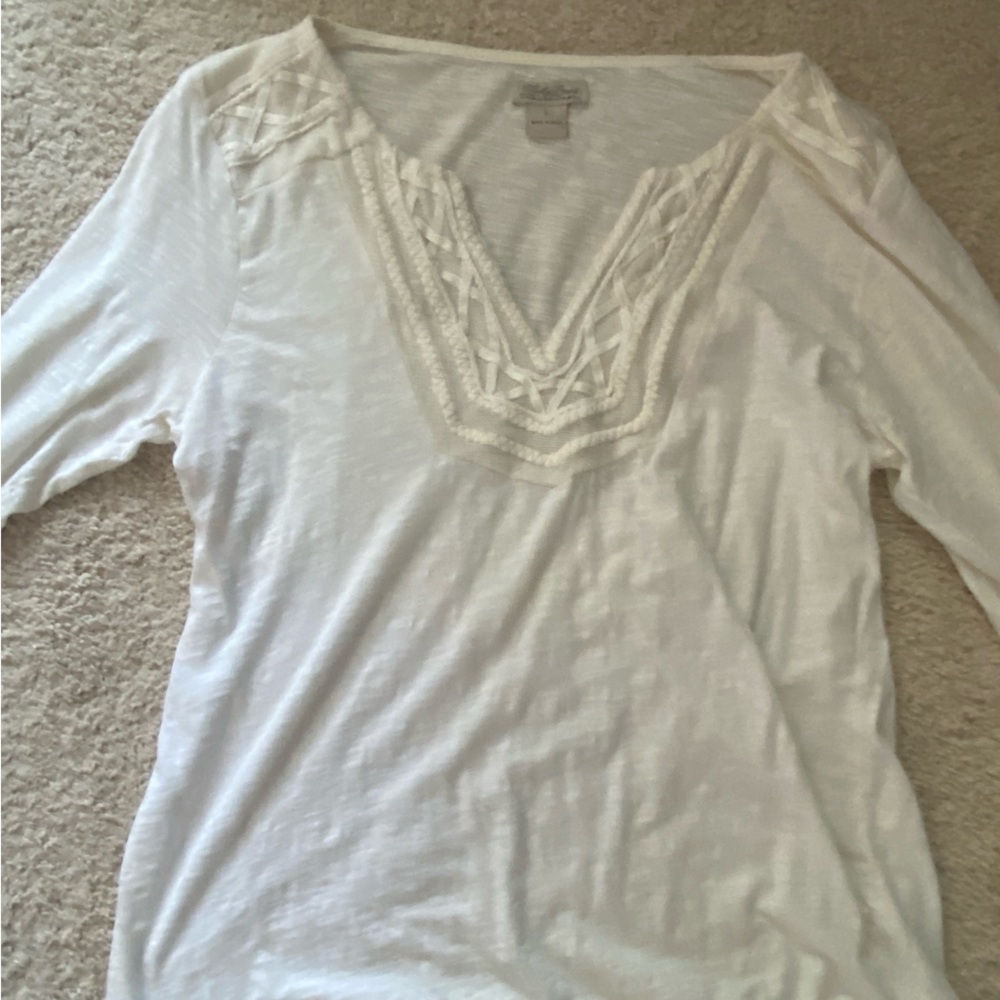 Lucky brand cream colored top